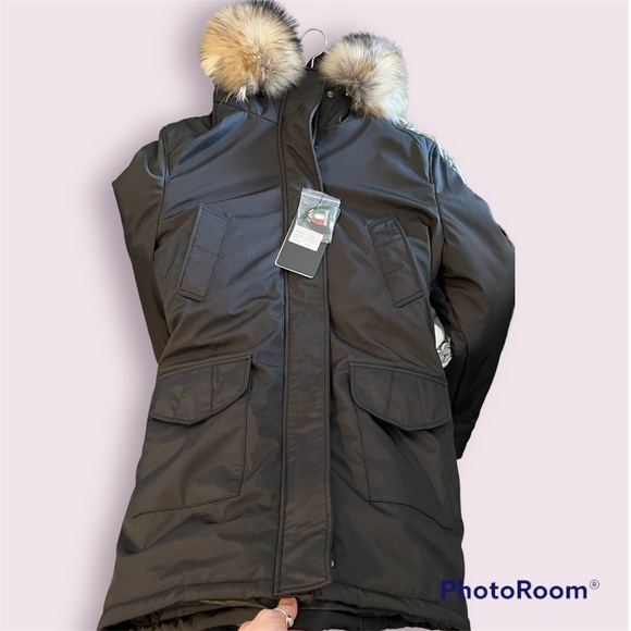 DOWN-FILLED Winter Jacket! Real Fur On The Hood! 🤩Imported From 🇫🇷 France 🤩 - Picture 4 of 10